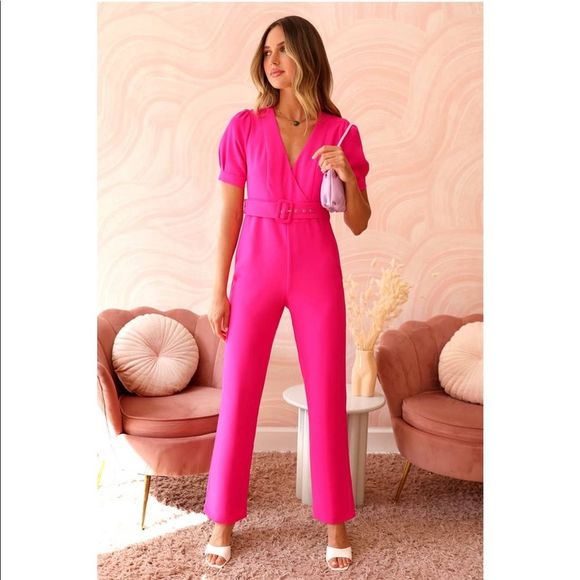 Adelyn Rae Pants - Hot Pink jumpsuit